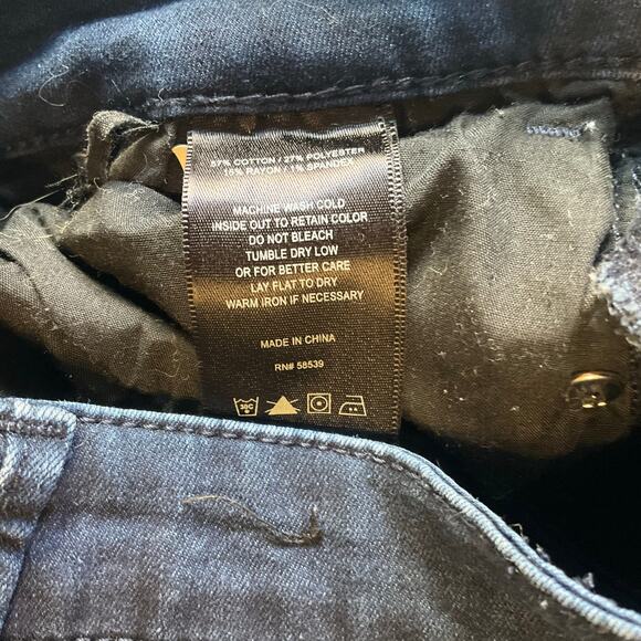 KUT Josephine Women Flared Jeans size 27 Blue Mid Rise Stretch Slim Bootcut - Picture 10 of 12